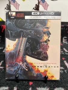 Terminator 1984 4K + UHD+ Blu-ray + Digital, Steelbook w/PROTECTIVE SLEEVE - Picture 1 of 5
