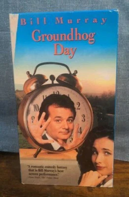 Relive the Hilarious Time Loop: Groundhog Day (1993 VHS) - Acceptable Condition - Image 1 of 3