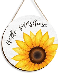 Summer Decor Wreaths for Front Door, Rustic Outdoor Indoor Decorations Hanging,  - Picture 1 of 12