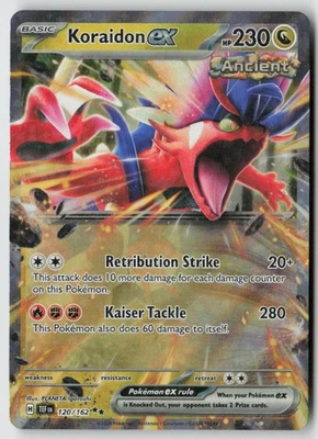 Koraidon ex 120/162 - SV05: Temporal Forces Holo - PTCG - Image 1 of 2