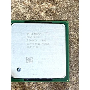 Intel Pentium 4 SL7PM Desktop Computer Processor Silver 3.00 GHz 1MB 800 MHz - Picture 1 of 6
