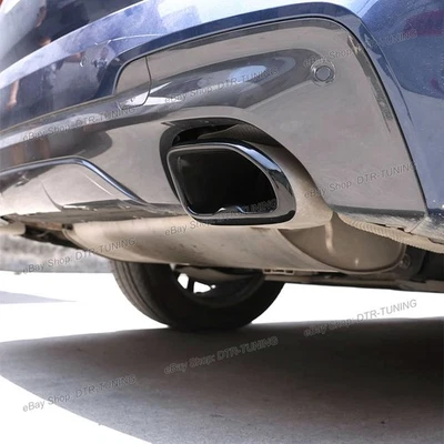 Cubiertas de puntas de escape M Performance Shadow Line para BMW X3 G01 20i 30i 2018-2021 Foto 1 de 4