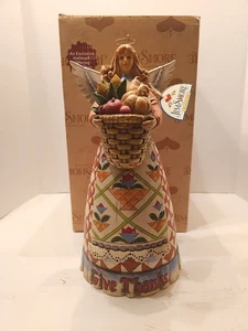 Jim Shore Give Thanks 4006649 Angel Harvest Figurine 2006 Heartwood Creek Enesco - Picture 1 of 15