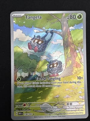 Tangela 178/165 Pokemon 151 Illustration Full Art Holo Pokemon - Image 1 of 2