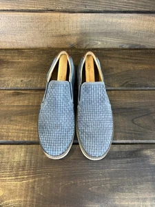 Johnston & Murphy McGuffey Blau Wildleder Gewebt Slipper Schuhe Halbschuhe Herren Größe 11 M - Bild 1 von 13