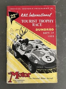 Stirling Moss / John Fitch Signed 1955 Tourist Trophy Race Official Program - Picture 1 of 13