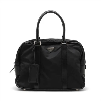 Prada Tessuto Nylon X Cuero Bolso de Negocios Negro PIN 01 Foto 1 de 4