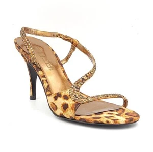 Moda Spana Women Strappy Slingback Sandals Size US 6M Leopard Print - Picture 1 of 7