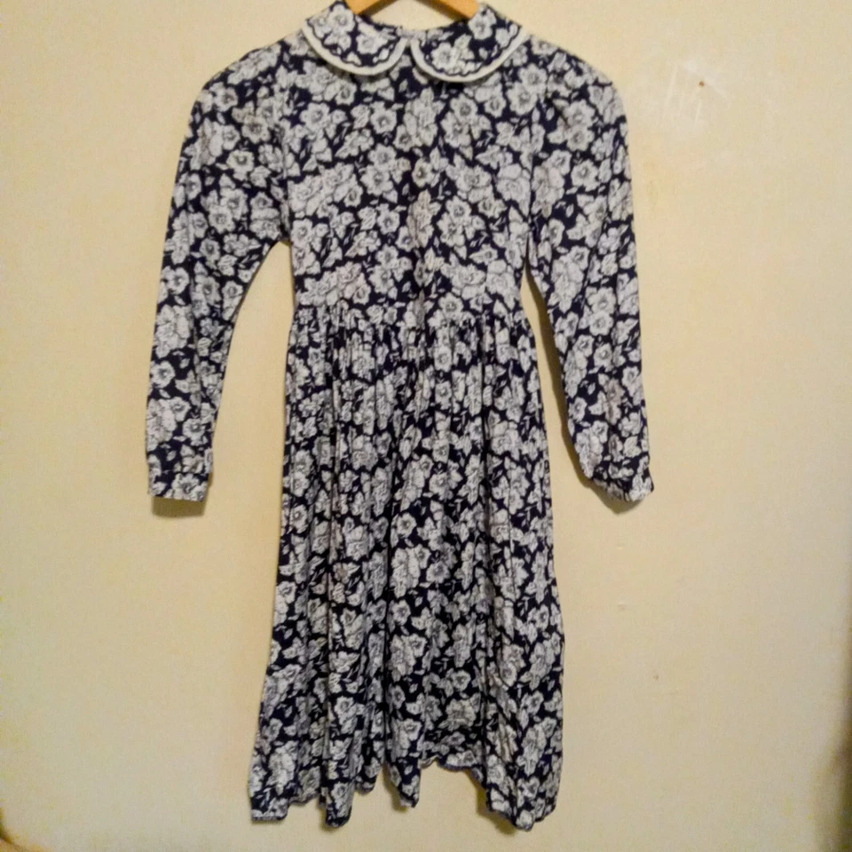 Vestido Floral De Colección Laura Ashley Madre e Niño Niñas-Talla 9/10 años-Manga Larga-años 90 Foto 1 de 4