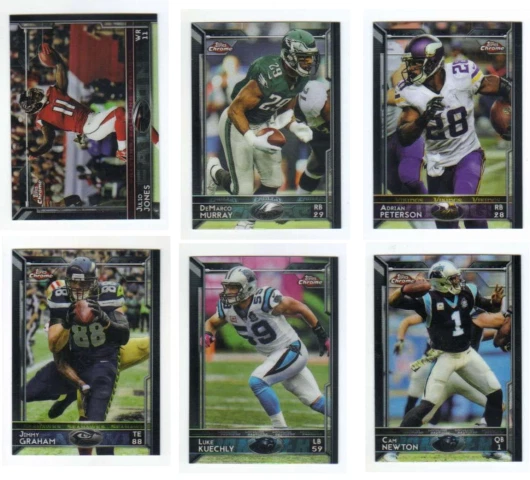 2015 Topps Mini Chrome Football - Base Set Cards - Choose From Card #'s 1-200 - Image 1 of 1