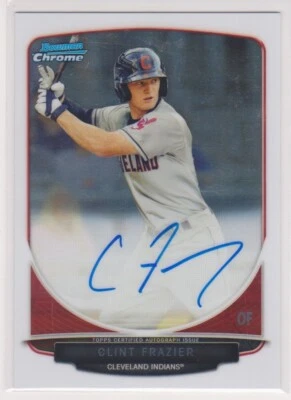 CLINT FRAZIER 2013 Bowman Chrome Draft Baseball AUTOGRAPH Rookie Card (E) - Image 1 of 2