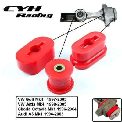Polyurethane Front Engine Mount Dog Bone Bushing For VW Golf Jetta MK4 Audi A3 - Image 1 of 2