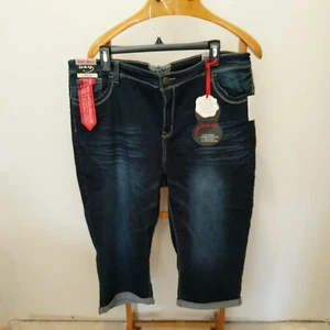 HOT KISS STRETCH MUJER JEANS CAPRI TALLA 24 JEANS CAPRIS CROP SHORTS - Imagen 1 de 7