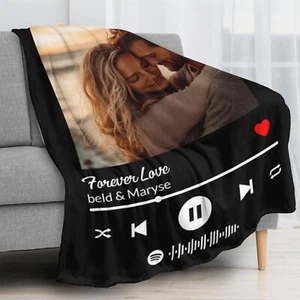 Custom Blanket with Photos Text Customized Blanket Custom Blanket with Picture,f - Picture 1 of 8