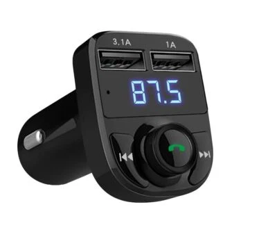 Car Handsfree Wireless Bluetooth FM Transmitter LCD MP3 Player USB Charger Kit - Image 1 of 4