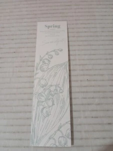 Lily Of The Valley Embossed Green Bookmark Serendipity Spring - Picture 1 of 3