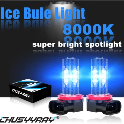 ICE BLUE 8000K LED Fog Light Bulb For BMW 320i 328i 335i 525i 528i 535i xDrive - Image 1 of 4