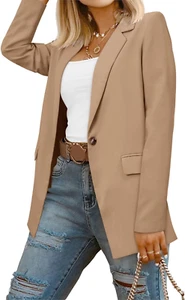 Women Business Casual Blazers with Lined Professional Work Suit Jacket with Pock - Picture 1 of 5