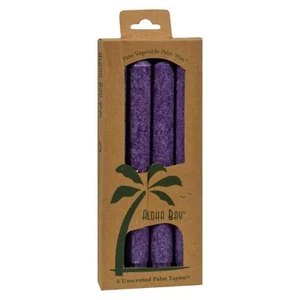 Aloha Bay - Palm Tapers - Violet - 4 Candles - Picture 1 of 2