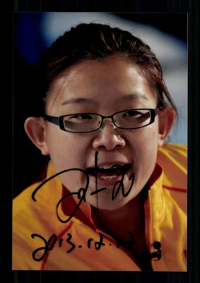 Bingyu Wang Foto Original Signiert Curling + A 239110 - Bild 1 von 2