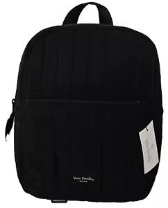 Vera Bradley Small Backpack in Microfiber- Classic Black- NWT - Picture 1 of 17