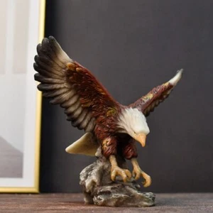 Resin Eagle Statue Modern Miniatures Figurine Animal Sculpture Christmas - Picture 1 of 11