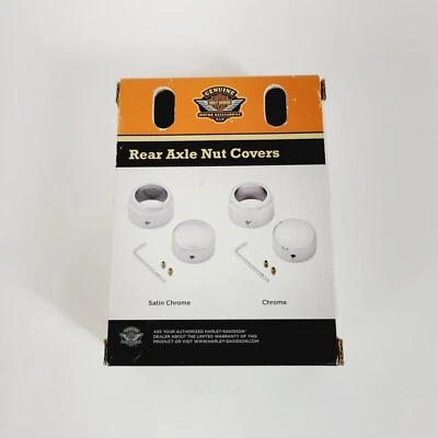 Cubiertas de tuerca de eje trasero cromadas satinadas Harley-Davidson 43000111 Foto 1 de 3