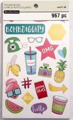 FUN TALK Sticker Book By Recollections - 967 pcs - Image 1 of 4