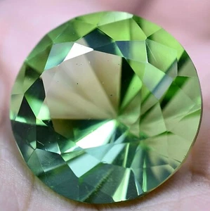 Lab Created 50.00 Ct Green Peridot GGL Certified Diamond Cut TOP QUALITY Gem - Picture 1 of 9