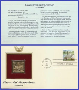 USA8 #2435 U/A GOLDEN REPLICA FDC Steamboat - Imagen 1 de 1