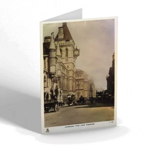 GREETING CARD - Vintage London - The Law Courts (bc) - Picture 1 of 1
