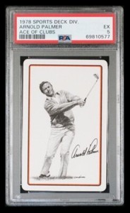 1978 sports deck #AoC arnold palmer rc; “ ace of clubs “ rare rookie PSA 5 💥