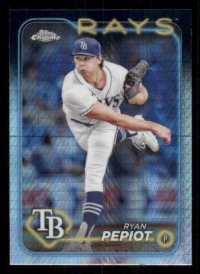 2024 Topps Chrome Prism Refractors #128 Ryan Pepiot - Image 1 of 2
