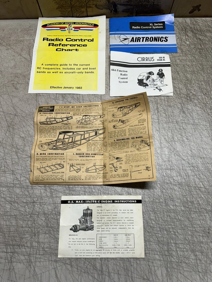 Vintage Model Airplane Literature  - Image 1 of 1