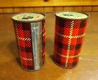 2 Vintage Hamilton Scotch Ice Reusable Metal Tin Cans Freeze Cooler Packs Cans