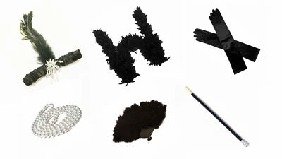 WICKEDFUN NEU DAS GROSSE GATSBY BUCH WOCHE BUCH TAG KOSTÜM GANGSTER ZUBEHÖR 1920er