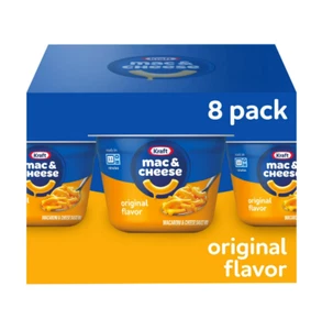 Kraft Original Mac N Cheese Macaroni and Cheese Cups Easy Microwavable Dinner, 8 - Picture 1 of 13