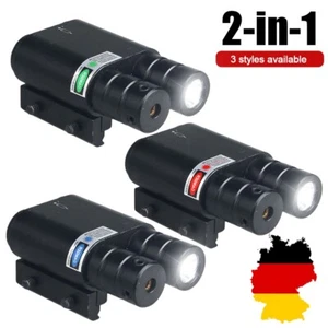 Linterna LED roja/verde Scope Sight Combo For 20mm Picatinny Rail - Imagen 1 de 17