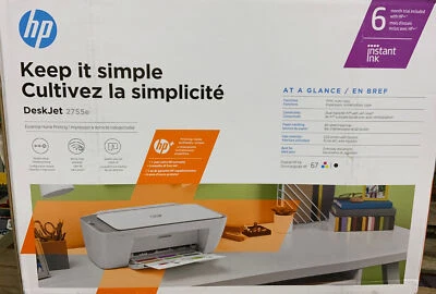 🖨️ HP Deskjet 2755E Inkjet Wi-Fi Multifunction Printer 🆕 Distressed Box ⚠️ - Image 1 of 3