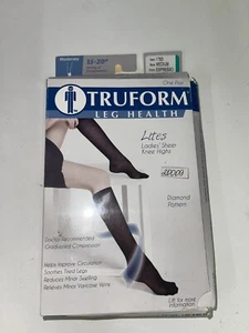 Medias de compresión para mujer Truform 1783 con patrón de diamantes 15-20 mmHg medianas E - Imagen 1 de 4