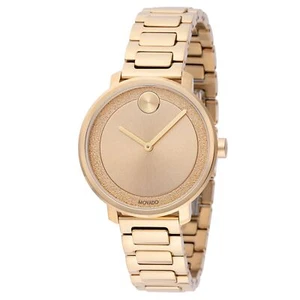 Cuarzo Movado 3600502 para mujer audaz esfera dorada pálida - Imagen 1 de 4