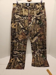 Mens Mossy Oak Break Up Infinity Camo Denim Hunting Pants Size 38x30. Excellent  - Picture 1 of 8