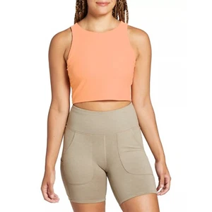 Alpine Design Women's Ribbed Cropped Tank Top Bright Orange XL NWT - Picture 1 of 3