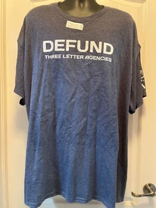 Nueva Camiseta Defund Three Letter Agencies Talla 3XL -- ENVÍO GRATUITO - Imagen 1 de 6