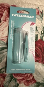 Tweezerman Mini Slant Tweezer With Travel Case Pocket Size Green Tea NEW SEALED - Picture 1 of 1