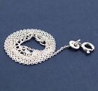 925 Sterling Silver Casual Wear Jewelry Plain Silver Fine Chain Birthday Gift 