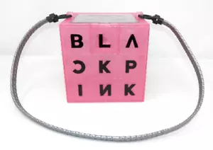 BLACKPINK Band VIP Cube • Box Purse Swag KPop 2020 YG 6x6" w/Strap Plastic - Picture 1 of 11
