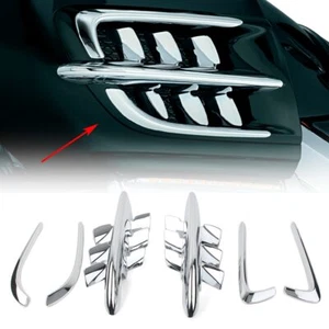 Goldwing GL1800  Premier Shark Gills Set  For  Goldwing GL 1800 2001-2011 Chrome - Picture 1 of 5