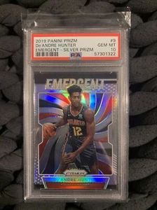 De'ANDRE HUNTER RC 2019 PANINI PRIZM EMERGENT-SILVER #9 PSA 10 ATLANTA HAWKS - Picture 1 of 12