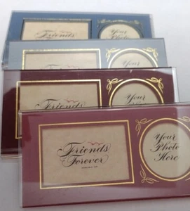 Magnet Photo Frame Beyond Words Vintage Calligraphy DeCollibus - Friends Forever - Picture 1 of 8